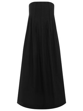 Fredric Bella Midi Strapless Organic Cotton Dress, Size 8
